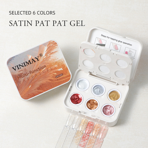 Vinimay Paleta de Gel Pat Pat de Múltiples Estilos, Libre de HEMA y TPO, Gel de <span class=keywords><strong>Uñas</strong></span> Ombre Pat Personalizado con Etiqueta Privada y Nuevo Empaque - Product Image 1
