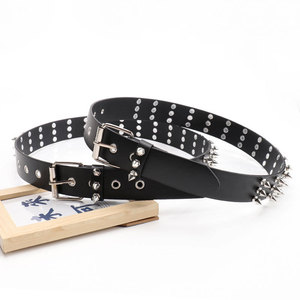 <span class=keywords><strong>Ceinture</strong></span> en cuir cloutée style punk transfrontalier, unisexe, inspirée du hip-hop <span class=keywords><strong>et</strong></span> d'Instagram, polyvalente, pour tenue de travail <span class=keywords><strong>et</strong></span> subculture - Product Image 3