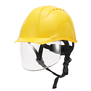 <span class=keywords><strong>Casque</strong></span> de sécurité industriel certifié CE en ABS, résistant aux chocs et aux perforations, avec visière transparente - Product Image 1