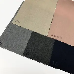 Top quality color master batch plain poly viscose men's and ladies suit fabric for summer suits