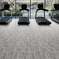 Carreaux de sol en céramique modernes, antidérapants, résistants à l'usure, texture tissu, finition mate, 720x900mm, pour centre commercial, bureau, usage domestique