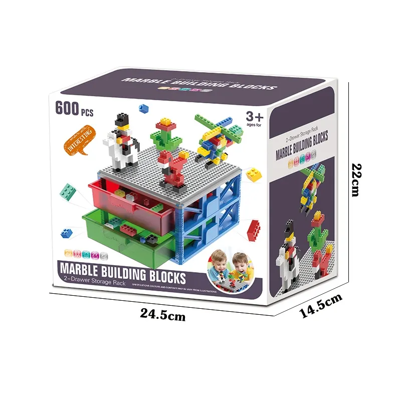 Brinquedos 3d de plástico, construção, escorregadio, bebê engraçado, iluminado, 600 peças, bloco de construção, conjunto, venda imperdível