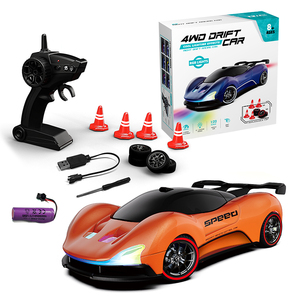 รถดริฟท์บังคับวิทยุ RC ดีไซน์ใหม่ ความเร็วสูง 1/20 2.4GHz พร้อมไฟ LED ของเล่นรถแข่งบังคับวิทยุ - Product Image 1