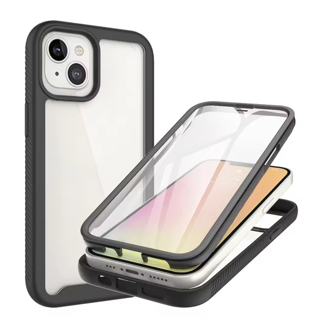 Hybrid Full Body Protective Built-in Screen Protector Shockproof Bumper Rugged Armor Cover Phone Case for iphone 14 13 14