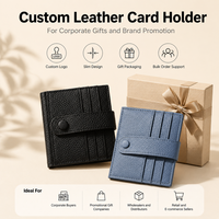 Dompet Panjang Tempat Kartu Identitas dengan Jendela Transparan, Tutup Atas/Kancing Magnet, Banyak Slot, Organizer Perjalanan, Logo Custom, Kulit PU Premium