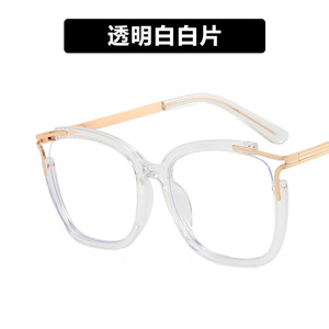 <span class=keywords><strong>Gafas</strong></span> de Prescripción con Marco Cuadrado y Diseño Ojo de Gato para <span class=keywords><strong>Mujer</strong></span>, Lentes Planas con Protección Anti-Luz Azul, Marco Óptico Hueco de TR90 - Product Image 4