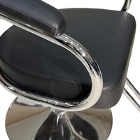 Chaise de coiffure robuste à cadre solide, inclinable hydrauliquement, pivotante à 360°, réglable, ergonomique, pour salon de coiffure professionnel