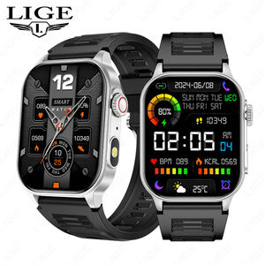 นาฬิกาสมาร์ทวอทช์รุ่นใหม่ LIGE KM02 หน้าจอสัมผัส HD ขนาดใหญ่ วัดอัตราการเต้นของหัวใจ วัดออกซิเจนในเลือด ฟังเพลง ดูผลการแข่งขันกีฬา รับสายโทรศัพท์ - Product Image 2