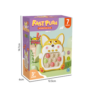 Corgi Handheld <span class=keywords><strong>Bubble</strong></span> Pop <span class=keywords><strong>Puzzle</strong></span> Toy Light-Up Sensory Fidget <span class=keywords><strong>Game</strong></span> para niños y adultos Stress Relief Gift hecho de plástico duradero - Product Image 2