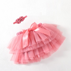 Toptan bebek yürümeye başlayan çocuklar tutu bloomer ile ruffles butik giyim kız tutu etek Pettiskirt - Product Image 3