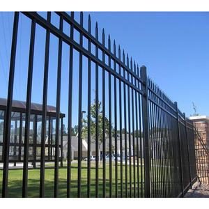 Clôture de sécurité en métal à prix avantageux, clôture en <span class=keywords><strong>fer</strong></span> <span class=keywords><strong>forgé</strong></span> de haute qualité, clôture en acier galvanisé - Product Image 2