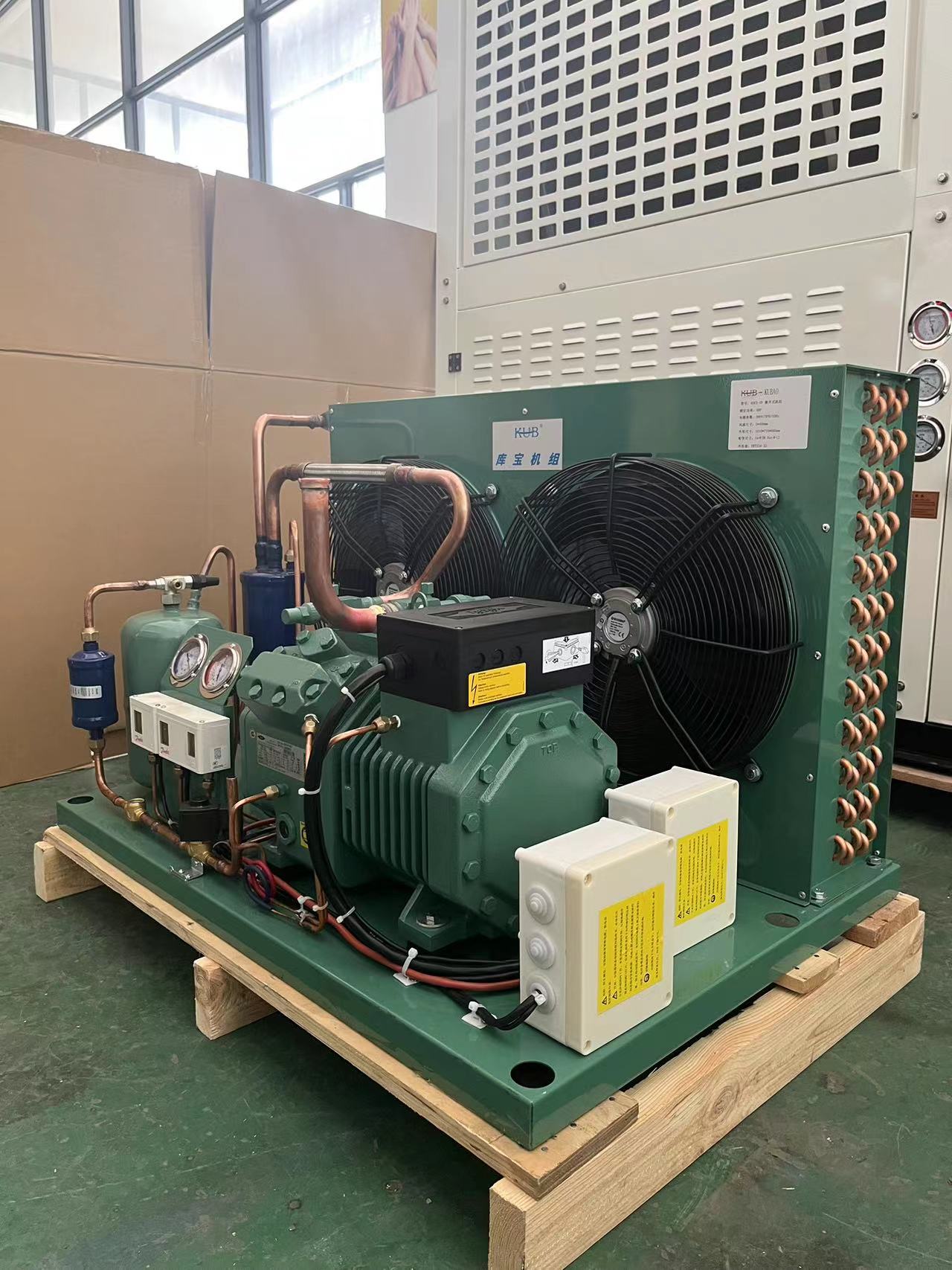 KUB/4DES-5Y Open type air cooled Marine corrosion-resistant 5HP condensing unit Copper tube copper fin condensing unit