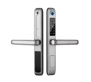 Serrure intelligente Ttlock Tuya avec empreinte digitale numérique, carte NFC, étiquette, clé, pour <span class=keywords><strong>porte</strong></span> en bois, alliage de zinc - Product Image 5