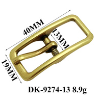 Boucle ardillon centrale en laiton et alliage de zinc de 13 mm, style Old English, pour ceintures fines pour femmes, sangles de sacs à main, chaussures et accessoires vestimentaires OEM