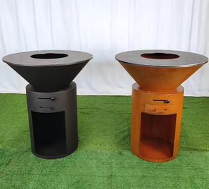 <span class=keywords><strong>Barbacoa</strong></span> de Jardín Fácil de Montar, <span class=keywords><strong>para</strong></span> Camping, con Leña de Pellets de Madera, Bajo Humo, <span class=keywords><strong>Chimenea</strong></span> de Acero al Carbono - Product Image 1