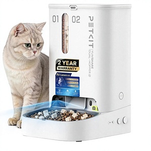 Comedero Automático para Gatos y Perros con Cámara, Reconocimiento Multi-Gato, Visión Nocturna, WiFi 2.4G y 5G, Bloqueo de Frescura, Doble Tolva de 5L con Temporizador - Product Image 1