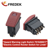 Interruptor Basculante de Luces de Emergencia de 8 Pines para Montacargas Eléctrico, Pieza de Repuesto 7915490617 para Linde 338 1218 24V