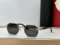 Lunettes de soleil rectangulaires pour femmes, style vintage sans monture, verres taillés en strass, protection UV400, par un créateur de mode
