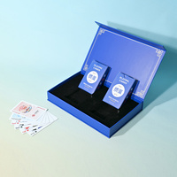 Cartes à jouer en plastique professionnelles pour la publicité, vernissage brillant, personnalisables pour le divertissement et l'usage quotidien
