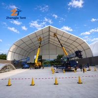 Tenda Lengkung PVC Paduan Aluminium 30x50m Berkualitas Tinggi, Tahan Lama, Untuk Semua Musim, Gudang Besar, Peralatan Penyimpanan, Tempat Kerja Bengkel