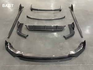 शरीर किट कार्बन फाइबर लुक सामने के होंठ डिफ्यूज़र स्प्लिटर्स साइड स्कर्ट स्पॉइलर पंखों के लिए साइड स्कर्ट स्पॉइलर विंग - Product Image 4