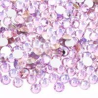 Nouvelles Couleurs SS6 SS12 SS16 SS20 SS30 Pierres de Cristal Aigue-marine Rêve Strass en Verre à Dos Plat Non Thermocollants pour DIY