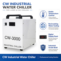 Refroidisseur d'eau compact industriel à refroidissement rapide CW3000, système de contrôle numérique refroidi par air pour équipement d'usine