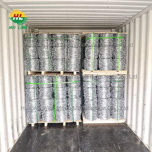 <span class=keywords><strong>500</strong></span> mètres anti-corrosion de fil de fer barbelé enduit de PVC prix galvanisé plongé chaud de fil de fer par petit pain - Product Image 3