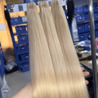 Lot de Cheveux Humains Bruts Lisses du Vietnam 100% Ombré Couleur 613 avec Closure 2x6 en Dentelle Birmane