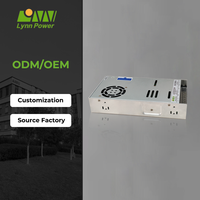 Alimentation à découpage AC-DC LYNN GLE-600S-48V 12.5A 600W à sortie unique, efficacité 90%, entrée 100-240VAC, surtension 100A/230VAC, garantie 5 ans