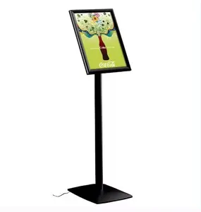 Led A3 A4 Hotel Menu Page Flip Floor Display Stand