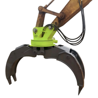 JISAN Excavadora Forestal Multiusos de 6-35 Toneladas con Garra de 1600mm de Apertura para Troncos, Rocas y Acero, con Motor