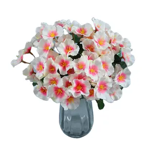 Cina legata Begonia fiori artificiali di seta all'ingrosso decorazione per la casa di nozze fiore artificiale Begonia