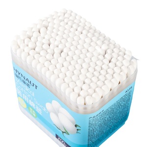 Coton-tiges médicaux Hyna, 200 pièces, double extrémité, coton absorbant pour le nettoyage cosmétique et l'usage quotidien - Product Image 1