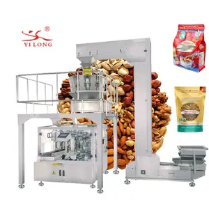 Fully automatic candy doypack zipper pouch filling sealing packing machine