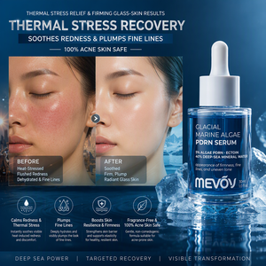 Suero PDRN Marino Glaciar de Marca Privada, Complejo de 8 Formas de HA y 4 Péptidos, Producto Antiarrugas para el Cuidado Facial de la Piel - Product Image 3