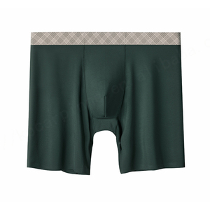 Wholesale Custom Design 91modal 9spandex Mens Underwear <b>Long</b> <b>Boxer</b> <b>Brief</b> Plaid Band Comfortable Men'S <b>Long</b> <b>Boxers</b> <b>Briefs</b> - Product Image 6