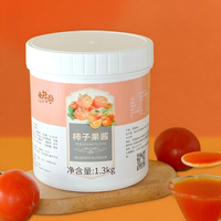 Persimmonjam groothandel, 1,3 kg commerciële ingrediënt voor bubble tea & bakkerij, OEM voor wereldwijde voedingsgroothandels