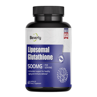 Capsules de Glutathion Liposomal 500mg, Collagène Peptide, Resvératrol, Vitamine C, Anti-âge, Détox, Soutien Immunitaire, Complément Alimentaire pour Adultes