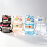 Bouteille d'eau portable anti-fuite avec sangle réglable pour les sports de plein air et les voyages