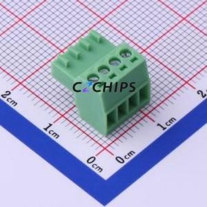 KF2EDGK-2.54-4P Plug-in Terminal Block P=2.54mm Connector ( Connector Type: Plug )( Construction: 1x4P )( Pitch: 2.54mm ) - Product Image 1