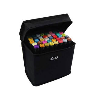 Lot de stylos de coloriage artistiques écologiques à double pointe, 24 à 262 couleurs, en stock, pinceaux à alcool à double pointe 6 mm, permanents, vente en gros du fabricant - Product Image 3