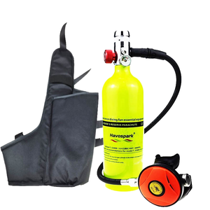 Taşınabilir yüksek basınçlı alüminyum 1L Mini tüplü dalış Sidemount hava tankı silindir şişe oksijen ekipmanları için 15-20 Mins dves - Product Image 1