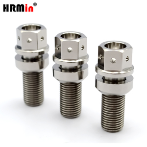 Pernos <span class=keywords><strong>de</strong></span> <span class=keywords><strong>rueda</strong></span> <span class=keywords><strong>de</strong></span> coche <span class=keywords><strong>de</strong></span> titanio Ti-6Al-4V Gr.5 con asiento cónico flotante hexagonal perforado <span class=keywords><strong>de</strong></span> 17 mm M14x1.5mm - Product Image 3