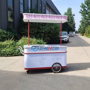 Mini remorque de restauration mobile entièrement équipée, petit chariot alimentaire, boutique mobile de café et de boissons, camion de crème glacée à vendre - Product Image 4