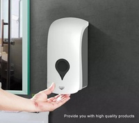 Dispenser Sabun Busa Dinding Modern Plastik ABS Manual 1000ml Ramah Lingkungan Isi Ulang untuk Hotel dan Sekolah