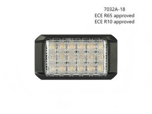 ECE R65 Class 2 R10 Được Phê Duyệt Mới Được Thiết Kế 12 LED 18 LED Nhấp Nháy Cảnh Báo Lighthead Khẩn Cấp Nhấp Nháy Ánh Sáng 7032A Loạt - Product Image 2