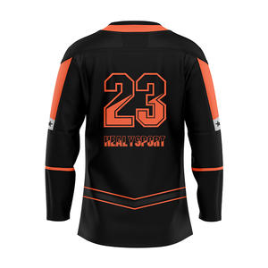 Erkek Spor Örgü Geliştirilmiş Hokey Spor Giysisi Özel Yapım İşlemeli Harfli ve Rakamlı Hokey Forması - Product Image 6