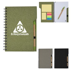 New Arrival Customized Portable A5 Spiral Bound Journal Notebook Eco Recycled Cardboard Hard Sticky Notes Flags Office <b>Notepad</b> - Product Image 1