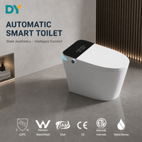 DaYan Toilette intelligente avec commande vocale, couvercle à ouverture automatique, anti-éclaboussures, affichage numérique à bulles, siège chauffant et veilleuse, vente en gros pour la revente
